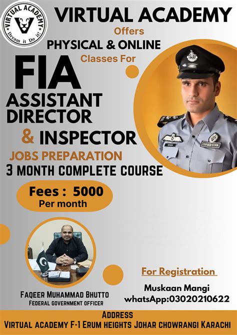 FIA Assistant Director And Inspector 3 Months Complete Course Virtual