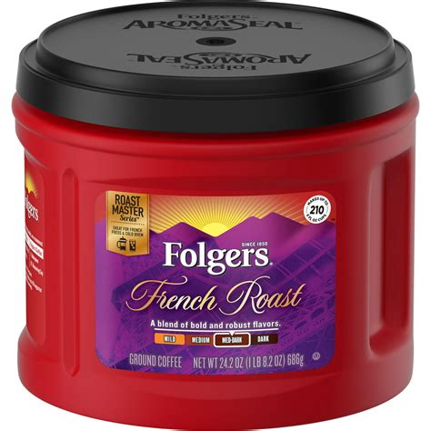 Folgers French Roast Ground Coffee Medium Dark Roast 242 Ounce