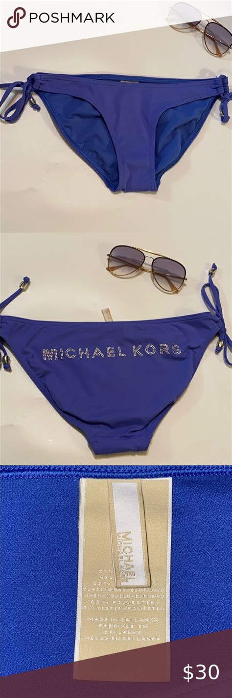 Michael Michael Kors Studded Logo Bikini Size In Bikinis