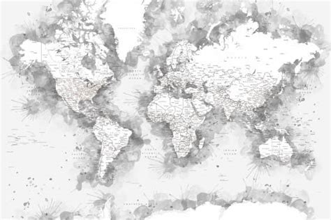 World Map Wallpaper Wall Murals Wallsauce US