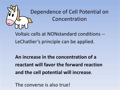 PPT - Dependence of Cell Potential on Concentration PowerPoint ...