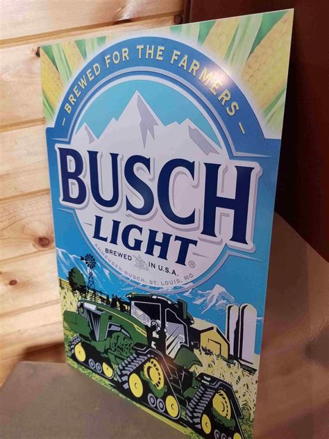 Busch Light Beer Sign John Deere Metal Large 24in Etsy