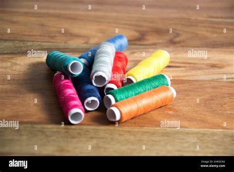 Colorful Sewing Thread Stock Photo Alamy