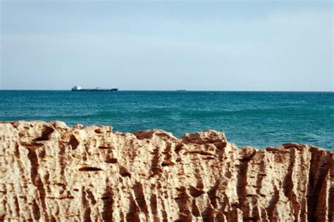 Premium Photo Rocky Shore Of The Caspian Sea 09 October 2019 Year