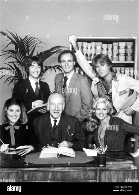 The Associates Standing L R Martin Short Joe Regalbuto Tim Thomerson Seated L R Alley