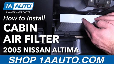 How To Replace Cabin Air Filter 02 06 Nissan Altima YouTube