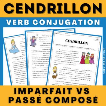 Imparfait vs Passé Composé Cendrillon by Chez Madeleine TPT