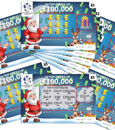 Lets Go Crimbo Pack Of Christmas Prank Joke Lottery Scratch Cards