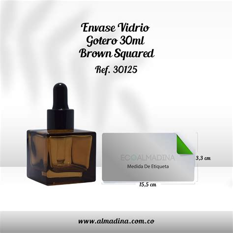 Envase Vidrio Gotero De 25 ml Ámbar 12 Unidades Almadina