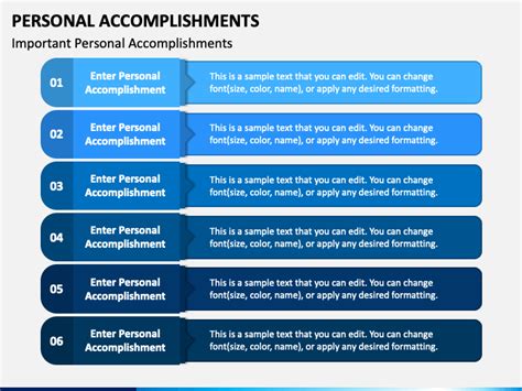 List Of Accomplishments Powerpoint Slide Ppt Templates