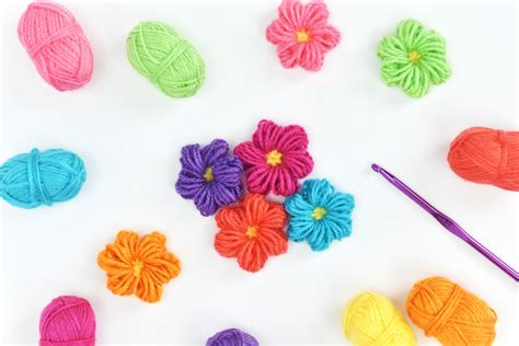 How To Crochet Puff Stitch Flowers