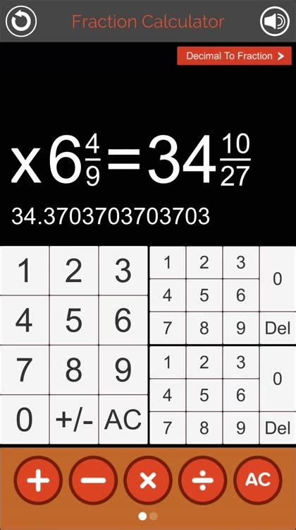 Fraction Calculator Decimals By Visual Math Interactive Sdn Bhd