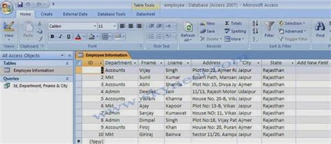 How To Create Database Table In Ms Access