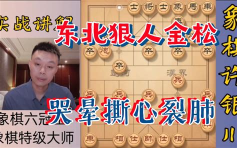 许银川特大：出招太狠！金松大师哭得撕心裂肺 银川讲棋 银川讲棋 哔哩哔哩视频