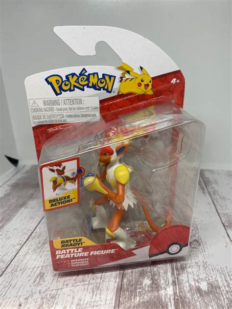 Pokemon 4 Battle Feature Figure Lot 4 Infernape Garchomp Cinderface