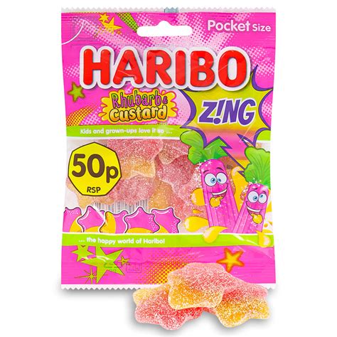 Haribo Rhubarb & Custard - 70g | Candy Funhouse