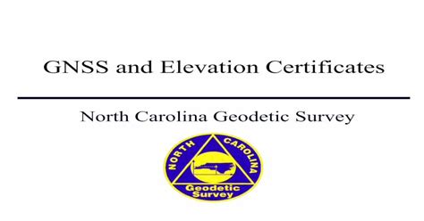 Pdf Gnss And Elevation Certificates Pdfslide