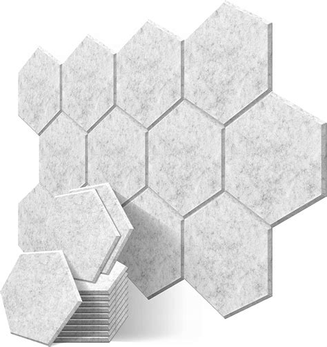 Panele Akustyczne Szaro Srebrn Hexagon X X X Sklep Opinie