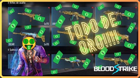 TODO EN ORO Personalizando Mis Armas En Blood Strike