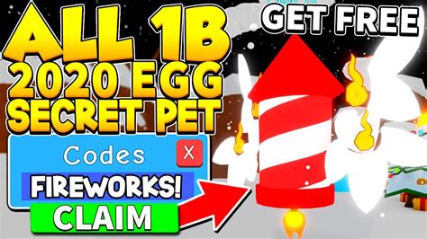 All Free Secret Firework Pet Codes In Bubble Gum Simulator Roblox