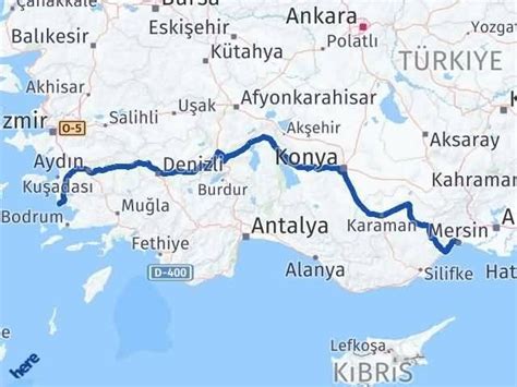 Mersin Didim Ayd N Aras Ka Km Ka Saat Yol Tarifi