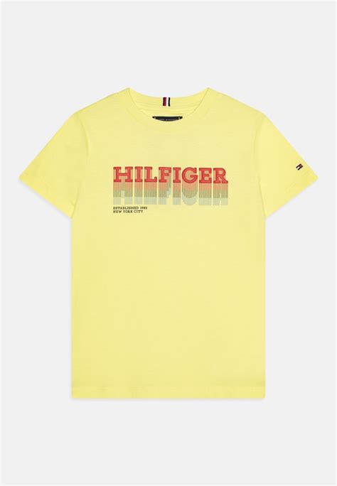 Tommy Hilfiger Fade Tee T Shirt Print Yellow Tulip Geel Zalando Nl