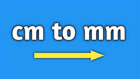 How To Convert Cm To Mm How To Convert Centimetre To Millimetre