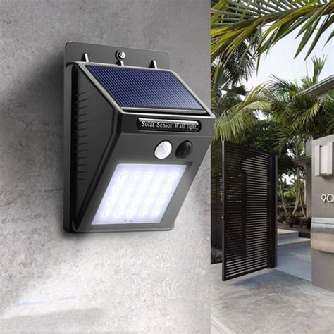 Jual Solar Cell Sensor Wall Light Lampu Taman Dinding Tenaga Surya 30