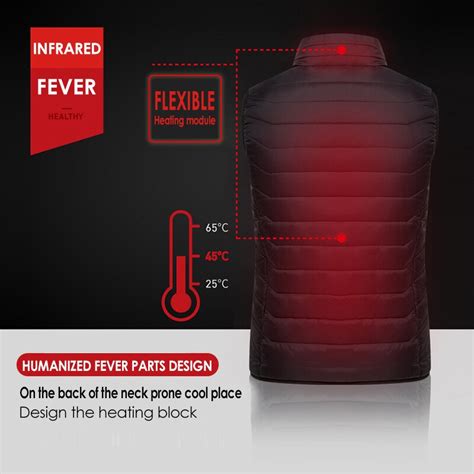 Outdoor Usb Infrarood Verwarming Vest Jas Winter K Grandado