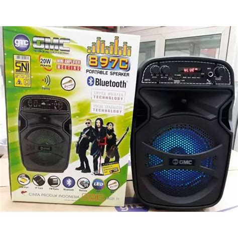 Jual GMC 897C Speaker Portable Pengeras Suara Portable BLUETOOTH USB