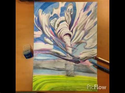 Como Dibujar Un Tornado Con Prismacolor Lapices De Colores Giant