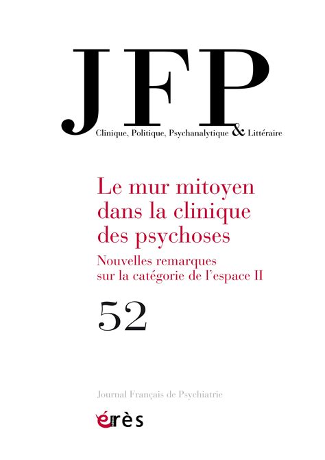 Revue Journal français de psychiatrie Cairn info