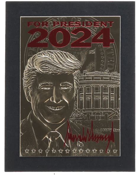 Donald Trump Merrick Mint For President Red Signature Series