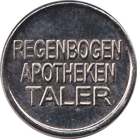 Pharmacy Token Regenbogen Apotheken Taler Rep Blica Federal De