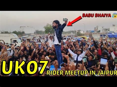 Babu Bhaiya Meetup In Jaipur Uk07 Rider Meetup In Jaipur Today Uk07