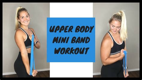 At Home Workout Upper Body With Mini Band Youtube