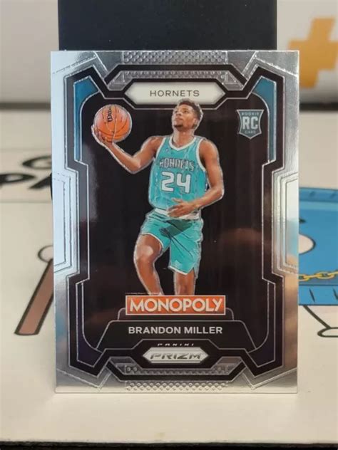 Monopoly Prizm Basketball Brandon Miller Recrue Rc Charlotte