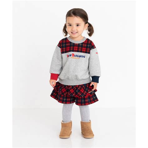 ホットビスケッツ HOT BISCUITS チェック柄 キュロットスカート 赤 ファッション通販 MAGASEEK マガシーク