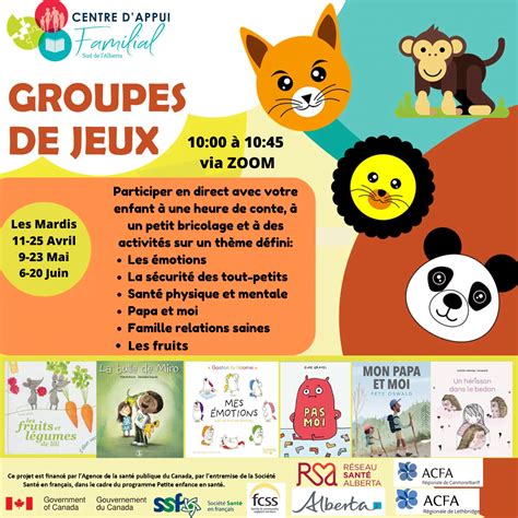 groupe de jeux en region printemps  le centre dappui familial