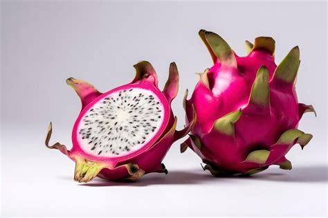 Fruta De Drag N Madura Pitaya O Pitahaya Sobre Fondo Blanco Fruta