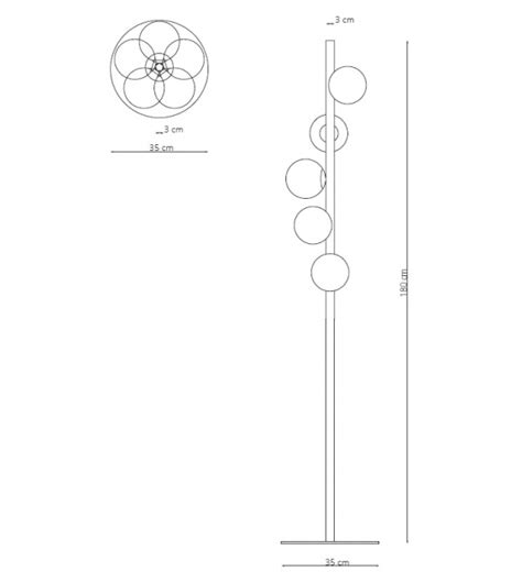 Listo Para Entregar Twist Pt Riflessi L Mpara De Pie Milia Shop