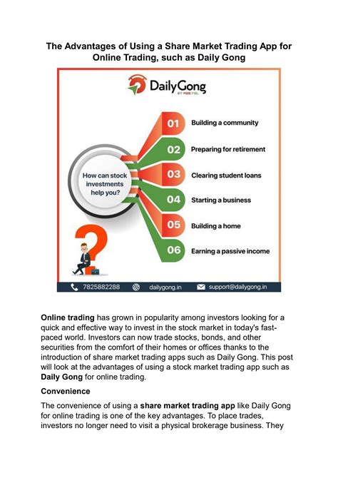 The Advantages of Using a Share Market Trading App for Online Trading