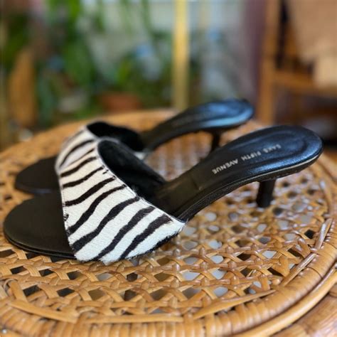 Saks Fifth Avenue | Shoes | Saks Fifth Avenue Zebra Hair Leather Kitten