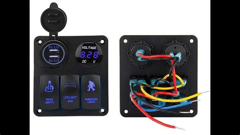 HOW TO WIRE A LED 3 Switch Panel With Dual USB YouTube