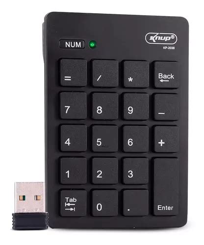 Teclado Numérico Sem Fio Para Notebook Wireless 2 4ghz Usb MercadoLivre