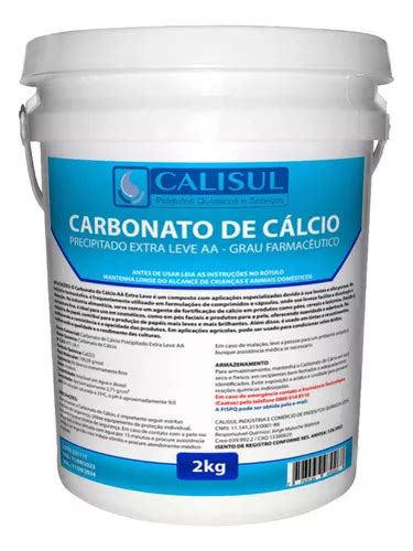 Carbonato De C Lcio Precipitado Aa Extra Leve Kg Parcelamento Sem