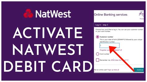 How To Activate Natwest Debit Card Account Youtube