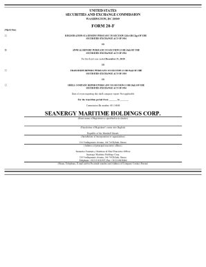 Fillable Online FORM 20 F REGISTRATION STATEMENT PURSUANT TO SECTION 12