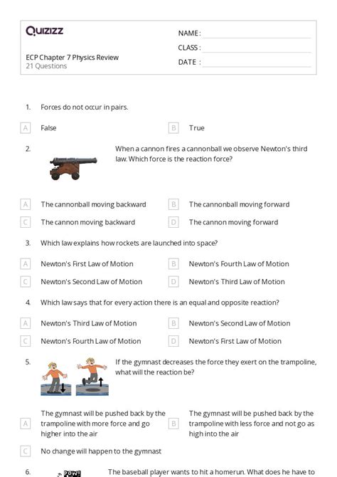 Newtons Law Of Gravitation Worksheets On Quizizz Free Printable