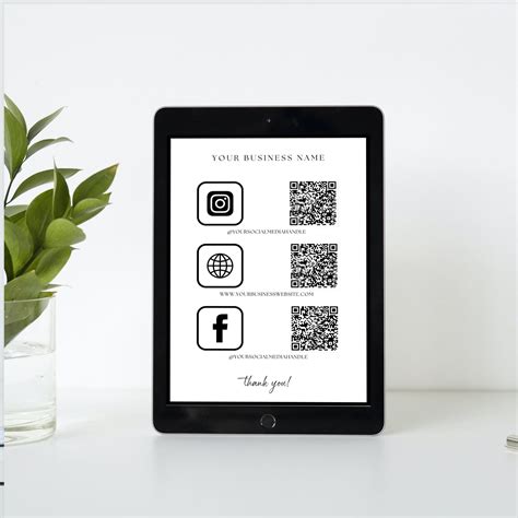 Editable Business Sign Template Bundle, Scan to Pay Sign, Ask for ...